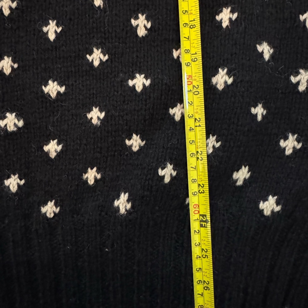 Polo by Ralph Lauren Black and Cream Crewneck Reindeer Sweater - Picture 4 of 5